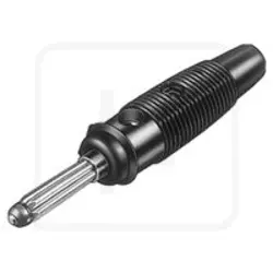 Banana 4mm Hirschmann Buela 20K crna
