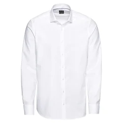 OLYMP Poslovna srajca Level 5 Uni Twill, bela
