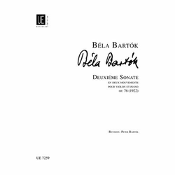 BARTOK:DEUXIEME SONATE VIOLIN OP.76