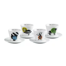 Dimello ETHIOPIA Cuptales Set šoljica za cappucinno, 4 šoljice, 150ml
