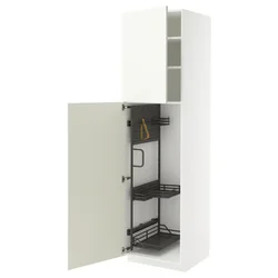 METOD Visoki element-ostava, bela/Vallstena bela, 60x60x220 cm