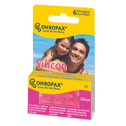 OHROPAX ušesni čepki silikon - 6 čepkov