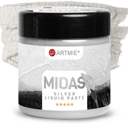 Tekoča kovinska pasta ARTMIE MIDAS silver | različni obsegi