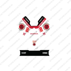 F1 Lucky Strike Honda – Nalepka za Mammotion robotske kosilnice – Luba Mini