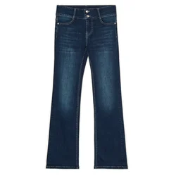 Cropp - Farmerke bootcut PETITE - navy