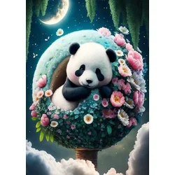 shumee Ob_L_22 - Diamantna slika - 30x40 - Živali, Panda