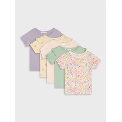 Sinsay - Pamučna majica 5 pack - krem
