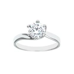 DIAMANT LETERNEL Prstan srebrna