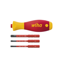 WIHA 43449 Odvijač sa izmenljivim nastavcima SoftFinish® SlimVario® električarski, 4 dela