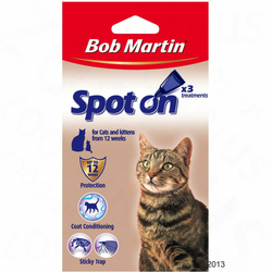 Bob Martin Spot On za mačke - Varčno pakiranje: 6 x 0,7 ml