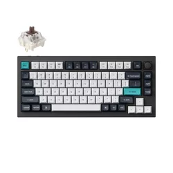 Tastatura Keychron Q1 Max (Q1M-M3) QMK Wireless / 75% / Brown Switch / mehanička / Carbon Black