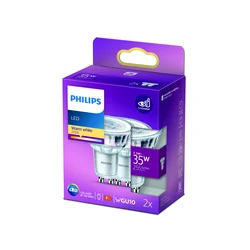 Philips LED reflektor GU10 3,5W 2.700K 36° 2 kosa - Steklo