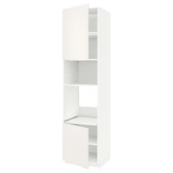 METOD Visoka omara za vgrad gspd aparate, bela/Veddinge bela, 60x60x240 cm
