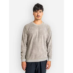 REELL Coverstitch Crewneck Sweater shadow green