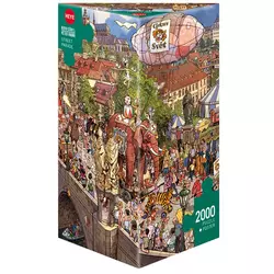 Heye puzzle 2000 pcs Triangle Göbel/Knorr Street Parade 29926