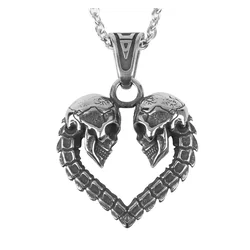 Ovratnica Skull Hollow Heart - SS8-1253P