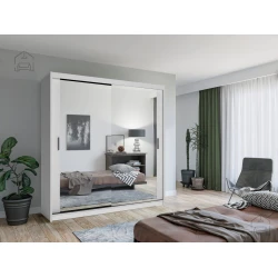 Garderobna omara Lux 203 cm - bela