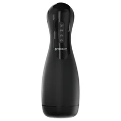 Titanz Ultimate Squeeze & Suck - avtomatski masturbator (črn)