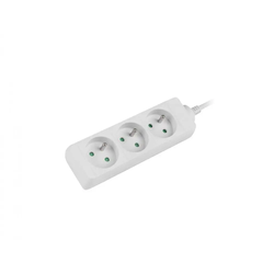 Lanberg Podaljševalni kabel PS0, 3 vtičnice, 1,5 m, bel