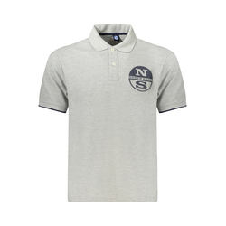 NORTH SAILS MEN'S SHORT SLEEVE POLO GREY
