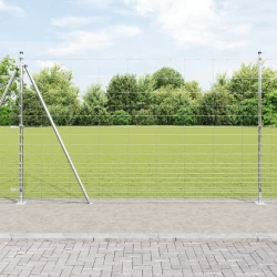 Zavareno žičano ogradno mreža s betonskom podlogom 25 x 1,5 m