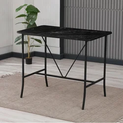 Hanah Home Barski sto Retro, Crni
