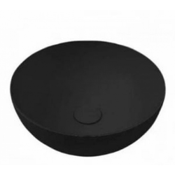 Lavabo nadgradni HATRIA HAPPYHOUR SLIM 06:00 fi400x165mm mat crni