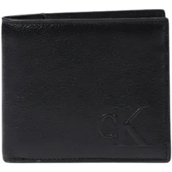 Calvin Klein Jeans BOLD CK EW BILLFOLD W/ COIN LV04G1072G Črna