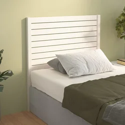 Uzglavlje za krevet bijelo 96 x 4 x 100 cm od masivne borovine