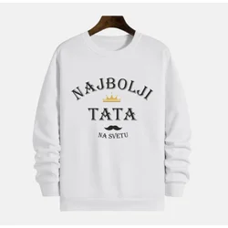 MAFIMI Muški duks Najbolji tata, Beli