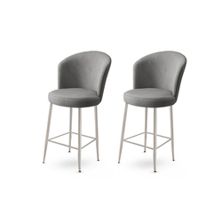 Hanah Home Set barskih stolica Fora, 2 komada, Sivi