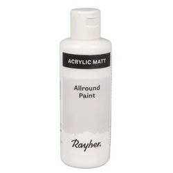Rayher. Akrilna barva, snežno bela, 80ml