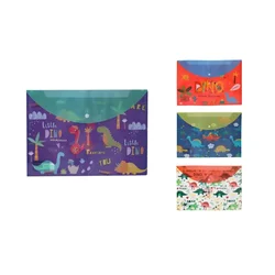 Wiky Mapa z gumbom 36x26 cm Dino