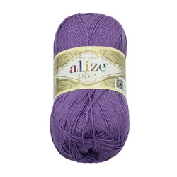 Preja DIVA - 100 g / 350 m - vijolična