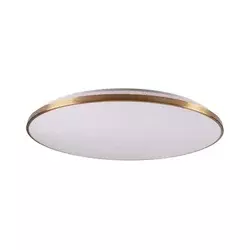 LED prigušiva plafonska lampa KERN LED/80W/230V pr. 80 cm zlatna + daljinski upravljač