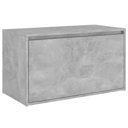 Klupa za hodnik 80 x 40 x 45 cm boja betona konstruirano drvo