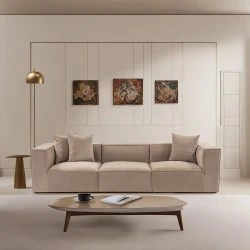 ATELIER DEL SOFA Sofa trosed Sora 3 Cappucino