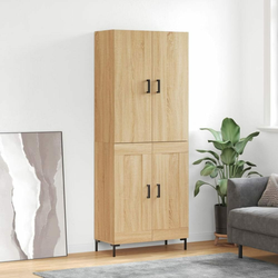 Visoka komoda hrasta sonome 69,5x34x180cm od konstruiranog drva