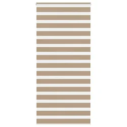 Zebra zavjesa Pješčano smeđa 110x230 cm Širina tkanine 105,9 cm Poliester