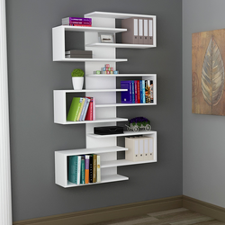 Hanah Home Polica 75x161,3x21,7cm Bela