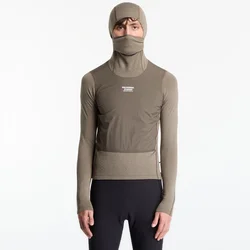 Mikina Pas Normal Studios Thermal Hooded Windproof Baselayer Dark Stone L