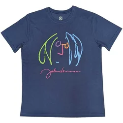 John Lennon Self Portrait Full Colour Denim Blue L Majica