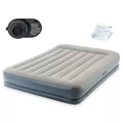 INTEX Vazdušni krevet sa ugrađenom pumpom 152x203x30cm Queen