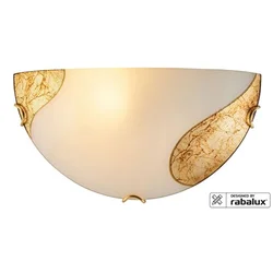 RABALUX Zidna lampa art gold bela