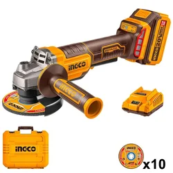 SUPER INGCO aku ugaona brusilica 115 mm, 4 Ah, kofer