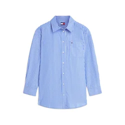 Tommy Jeans Bluza ESSENTIAL kraljevo modra/bela