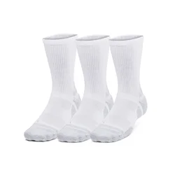 Nogavice Under Armour Perf Tech Pro 3pk Crew White/White/Mod Gray S