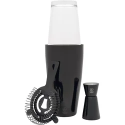 LEOPOLD VIENNA Acolon Boston shaker 3-delni set, črn, 250 mm, premer: 95 mm