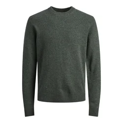JACK & JONES Pulover temno zelena