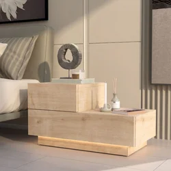 Hanah Home noćni ormarić Kayra, 70 cm, hrast Sapphire